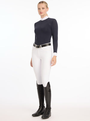 Chemisier de concours Olivia manches longues — Navy