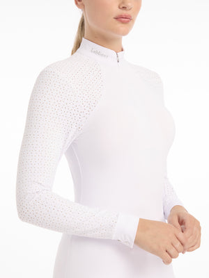 Chemisier de concours Olivia manches longues — White
