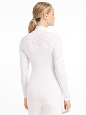 Chemisier de concours Olivia manches longues — White