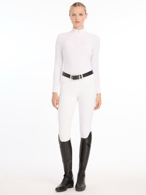 Chemisier de concours Olivia manches longues — White