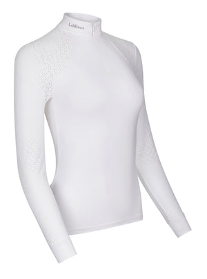 Chemisier de concours Olivia manches longues — White