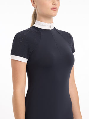 Chemisier de concours Olivia manches courtes — Navy