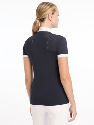 Chemisier de concours Olivia manches courtes — Navy