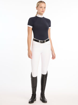 Chemisier de concours Olivia manches courtes — Navy