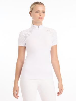 Chemisier de concours Olivia manches courtes — White