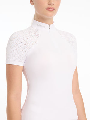Chemisier de concours Olivia manches courtes — White