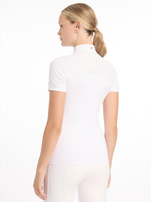 Chemisier de concours Olivia manches courtes — White