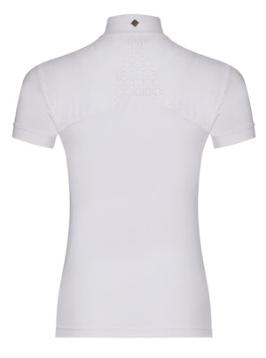 Chemisier de concours Olivia manches courtes — White