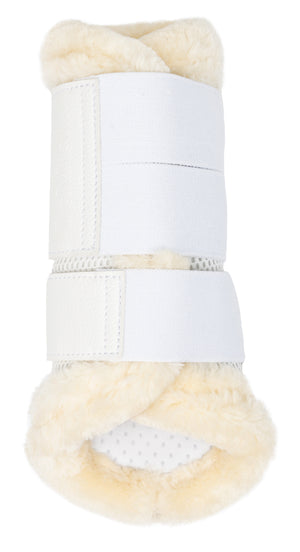 Guêtres de Protection LeMieux Fleece Edged Mesh - Blanc/Naturel - produit