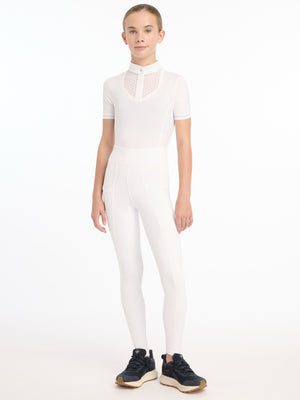 Pantalon d'Équitation Pull-On LeMieux Junior, coloris White, vue produit