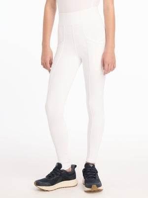 Pantalon d'Équitation Pull-On LeMieux Junior, coloris White, vue produit
