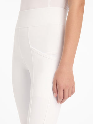Pantalon d'Équitation Pull-On LeMieux Junior, coloris White, vue produit