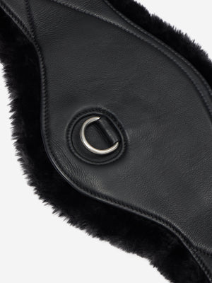 Sangle de Dressage Galbée Arika Simuwool LeMieux, coloris Black, vue produit