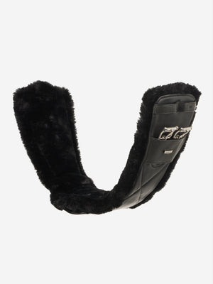 Sangle de Dressage Galbée Arika Simuwool LeMieux, coloris Black, vue produit