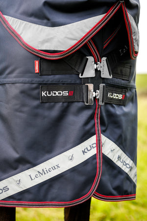 Couverture d'extérieur LeMieux Kudos Thermo Layer 300g, coloris Navy, détail