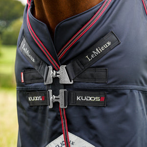 Couverture d'extérieur LeMieux Kudos Thermo Layer 300g, coloris Navy, détail