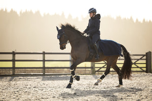 Couvre-reins d'exercice LeMieux Clima-Tek — Navy
