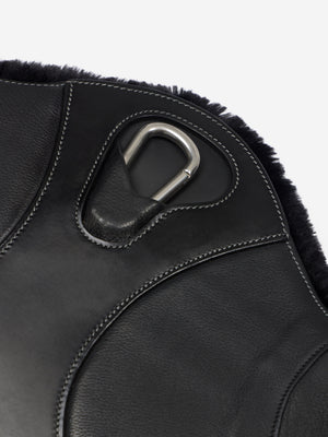 Sangle Longue Galbée à Crampons Arika Simuwool LeMieux, coloris Black, vue produit