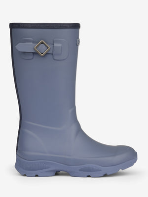 Bottes Junior Ultra Stride LeMieux, coloris Jay Blue, vue de côté avec boucle