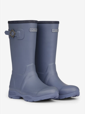 Bottes Junior Ultra Stride LeMieux, coloris Jay Blue, vue de trois-quarts