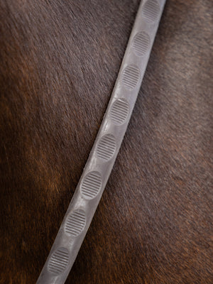 Rênes caoutchouc Magna Grip LeMieux Brun boucles argentées