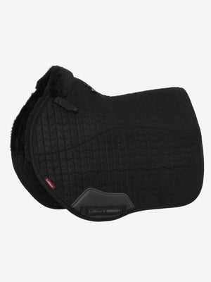 Tapis de CSO LeMieux EuroJump Suédine Merino+ - Noir/Noir - produit
