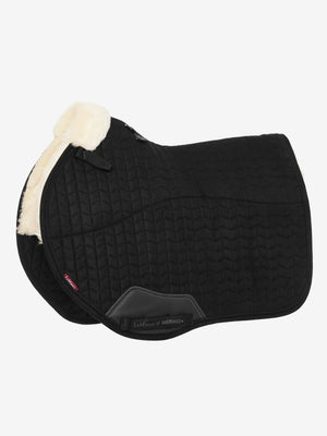 Tapis de CSO LeMieux EuroJump Suédine Merino+ - Noir/Naturel - produit