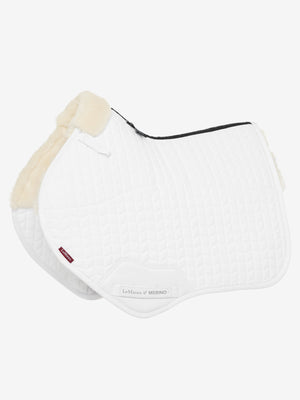 Tapis de CSO LeMieux Suédine Merino+ - Blanc/Blanc - produit