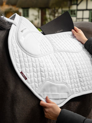 Tapis de CSO LeMieux ProSorb 2 Poches, coloris White, détail