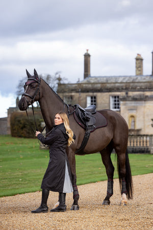 Manteau d Equitation Impermeable Amelie LeMieux Black lifestyle