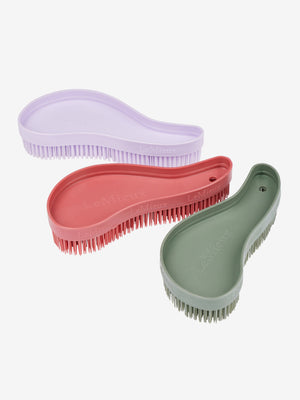 Trio de brosses Wizard LeMieux, coloris Cranberry/Lilac/Rosemary, vue produit