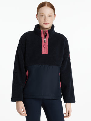 Haut polaire Tammy Teddy Young Rider Navy porte