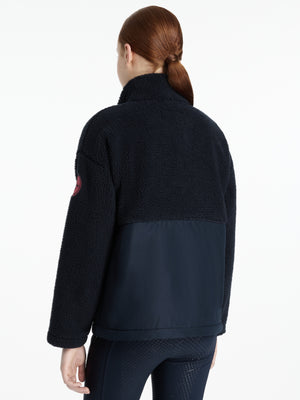 Haut polaire Tammy Teddy Young Rider Navy profil