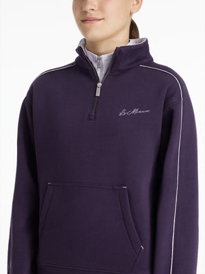 Sweat col zippe Kate Young Rider Juniper Lilac dos