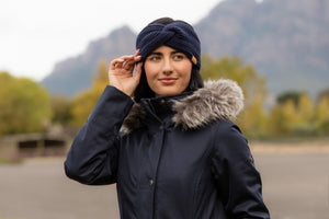 Bandeau cotele a nouer Clara LeMieux Navy a cheval