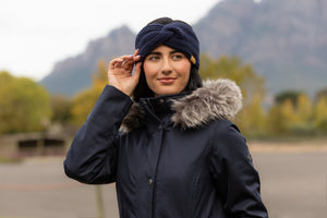 Bandeau cotele a nouer Clara LeMieux Navy ecurie