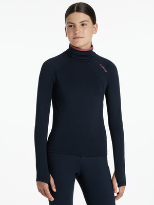 Maillot col montant Savannah Young Rider Navy porte