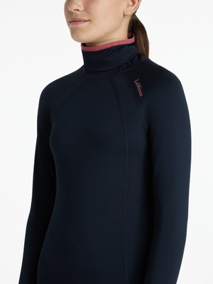 Maillot col montant Savannah Young Rider Navy dos