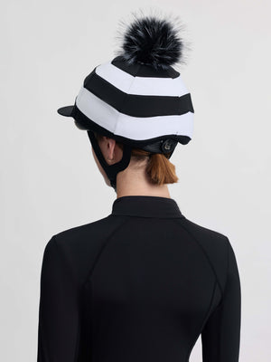 Toque à pompon amovible Derby LeMieux, coloris noir, vue de dos