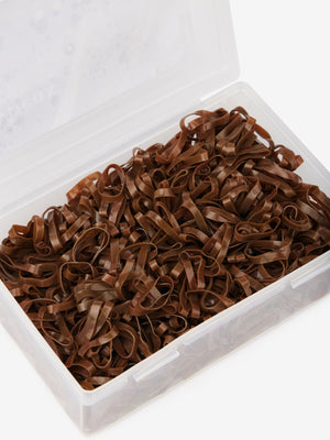 Élastiques de tresse en silicone LeMieux, coloris Brown, vue produit