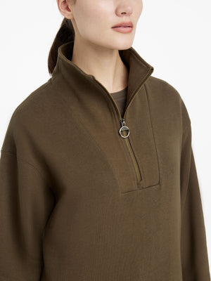 Sweat col zippé Keira, coloris Alpine, vue produit