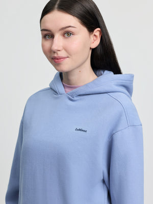 Sweat a capuche Sia Young Rider Bleu poudre manche