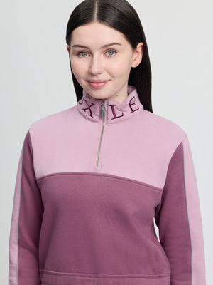 LeMieux Young Rider Kate crop sweat quart de zip Mallow