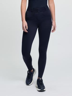 Pantalon d Equitation LeMieux Cami Sculpt Fond Silicone Navy studio
