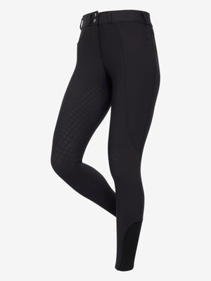 Pantalon d'Équitation LeMieux Brilliance Fond Intégral Silicone - noir - photo produit