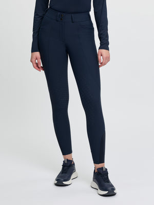 Pantalon d'Équitation LeMieux Brilliance Fond Intégral Silicone - bleu marine - photo produit