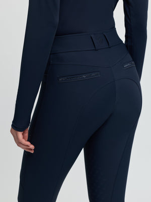 Pantalon d'Équitation LeMieux Brilliance Grip Silicone Genoux - bleu marine - photo produit