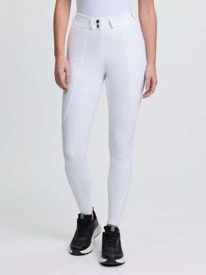 Pantalon d'Équitation LeMieux Brilliance Grip Silicone Genoux - blanc - photo produit