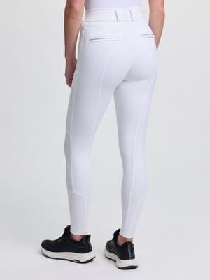 Pantalon d'Équitation LeMieux Brilliance Grip Silicone Genoux - blanc - photo produit