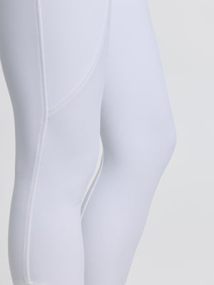 Pantalon d'Équitation LeMieux Brilliance Grip Silicone Genoux - blanc - photo produit